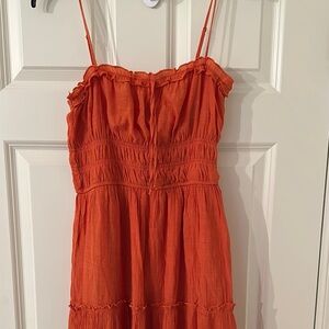 Orange Sleeveless Dress